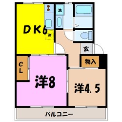 和田橋ハイツ(高崎市片岡町)の物件間取画像